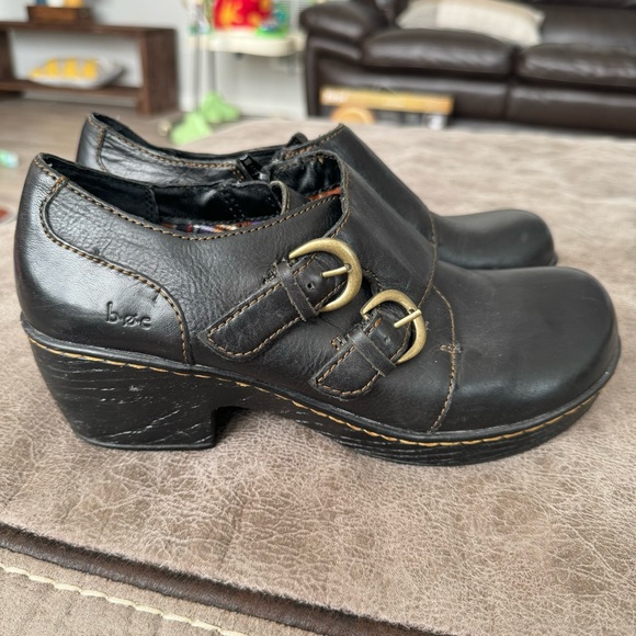 boc Black Leather Buckle Mule - Picture 5 of 7